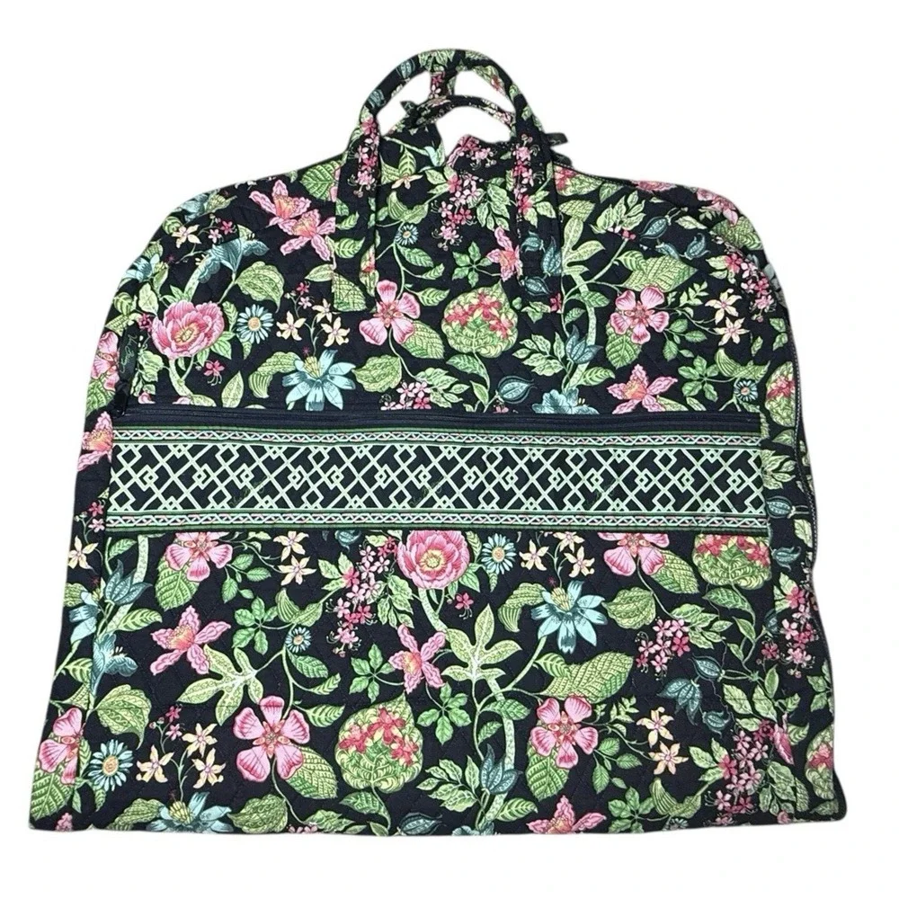 Vera Bradley Garment Bag Botanica Floral Long Hanging Clothes‎ Travel Organizer